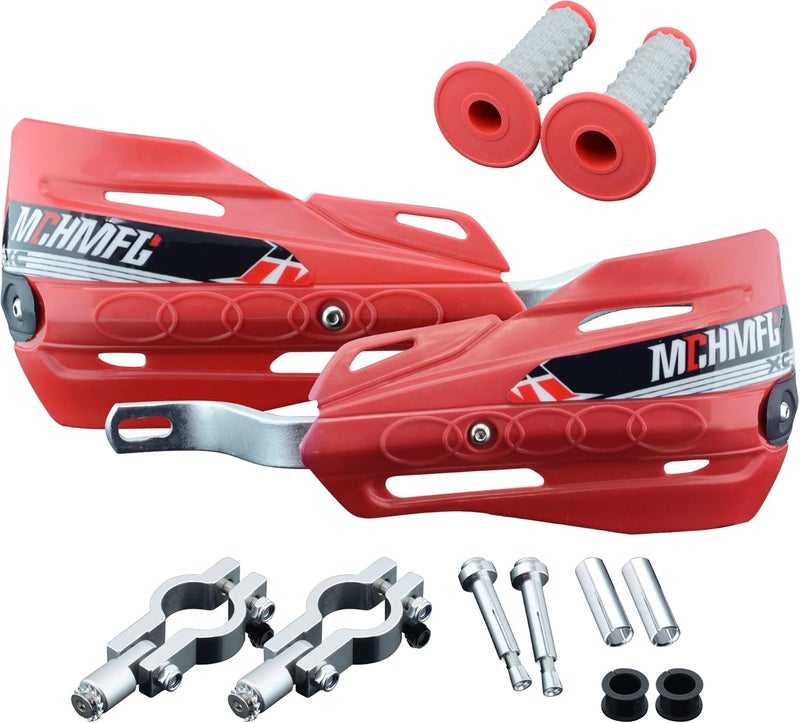 fewfuss Dirt Bike Hand Guards with Grips - Universal Motorcycle Handguards for Pit Bikes ATV Motocross Enduro - Image 1